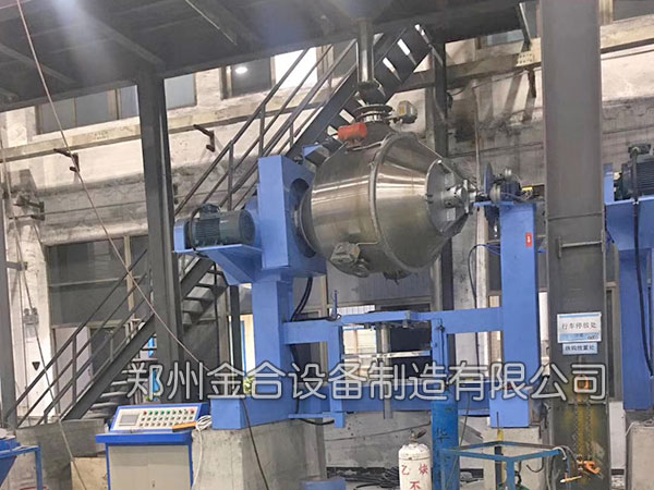 深圳铂科双运动三维混合机自动化投入生产