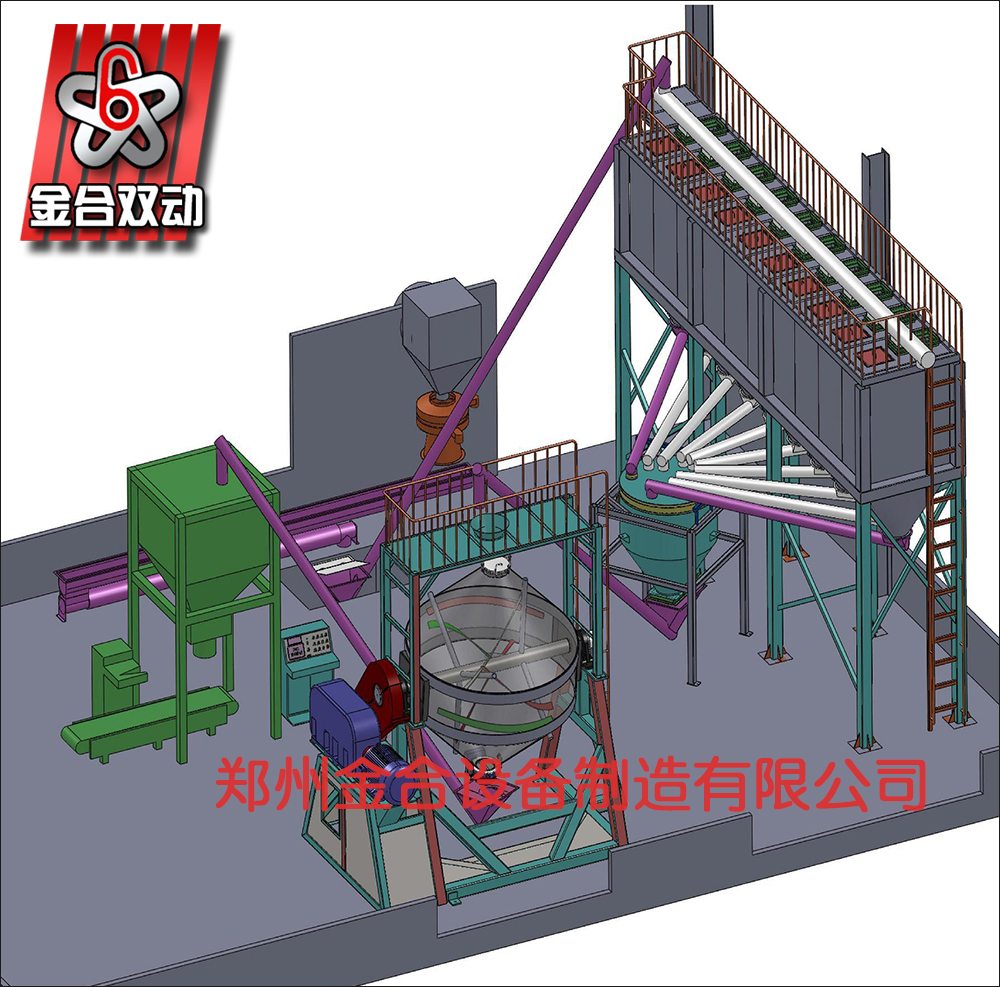 JHS双锥混合机生产线